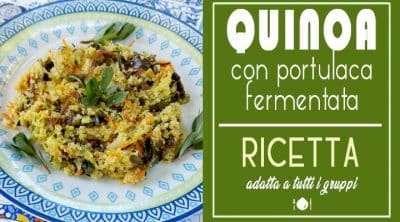 quinoa portulaca fermentata ricetta